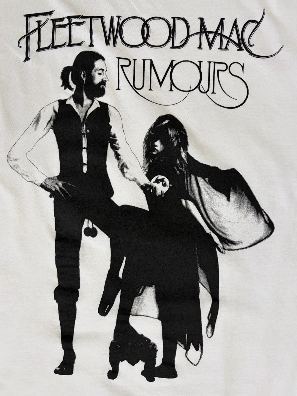 Fleetwood Mac Rumours Album Cover White Graphic Tee - Picture 3 of 4